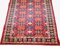 Lot 467 - A Persian woollen fineweave rug, the complex...