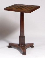 Lot 477 - An early Victorian rosewood pedestal games...