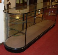 Lot 480 - A late Victorian ebonised shop counter, of...