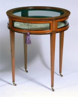 Lot 483 - A Sheraton Revival mahogany and floral...