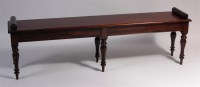 Lot 488 - A mahogany window seat, in the Victorian style,...