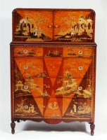 Lot 496 - An early 20th century walnut and Japan...