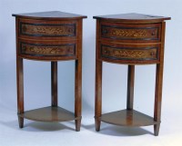 Lot 503 - A pair of 19th century walnut and burr walnut...