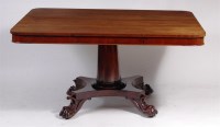 Lot 515 - A William IV mahogany pedestal breakfast table,...