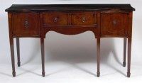 Lot 518 - An Edwardian fiddle-back mahogany and inlaid...
