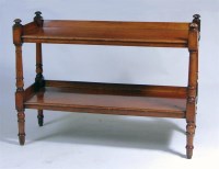 Lot 531 - A Victorian mahogany two tier buffet, each...