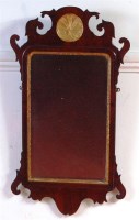 Lot 532 - A 19th century walnut wall mirror, in the...