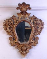 Lot 535 - An 18th century carved giltwood and gesso wall...