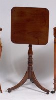 Lot 543 - A Regency mahogany pedestal tripod table,...