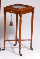 Lot 544 - A late Victorian blond oak bijouterie table,...