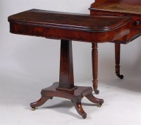 Lot 545 - A Regency mahogany pedestal tea table, having...