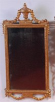 Lot 549 - A 19th century giltwood and gesso wall mirror,...
