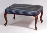 Lot 552 - A Victorian rosewood dressing stool, in the...