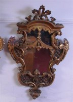 Lot 570 - A 19th century Rococo Revival giltwood and...