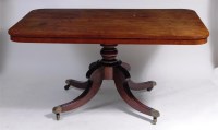 Lot 575 - A Regency mahogany pedestal breakfast table,...