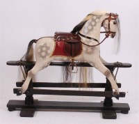 Lot 1625 - A late 19th century Ayres dapple-grey rocking...