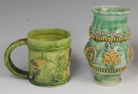 Lot 1117 - An Edward Bingham Castle Hedingham Pottery...