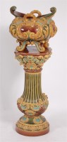 Lot 1130 - A Victorian Doulton Lambeth majolica glazed...