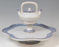 Lot 1145 - A late Victorian Worcester lazy-susan, with...
