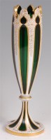Lot 1158 - A late 19th century Bohemian overlay on green...