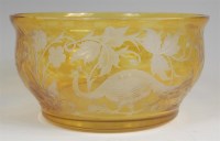 Lot 1159 - An early 20th century Bohemian amber glass...
