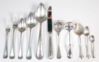 Lot 1188 - A late 19th century Dutch silver 12-place...