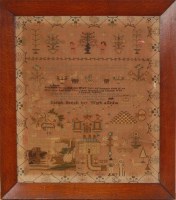 Lot 1386 - A George IV needlework, verse and picture...