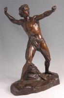 Lot 1390 - A late 19th century Coalbrookdale bronze...