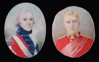 Lot 1395 - 18th century school - Portrait miniature of...