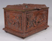 Lot 1409 - A circa 1900 continental silver plated casket,...