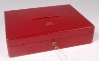 Lot 1411 - A late Victorian leather document box by...