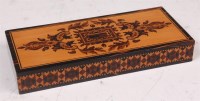 Lot 1413 - A late Victorian lignum vitae and Tunbridge...