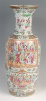Lot 1431 - A 19th century Chinese Canton floor vase,...