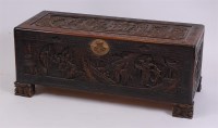 Lot 1440 - An early 20th century Chinese carved camphor...