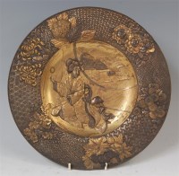 Lot 1450 - A Japanese Meiji period bronze and gilt bronze...