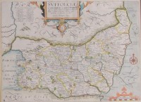 Lot 1476 - Christopher Saxton - Engraved county map of...