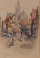 Lot 1478 - R Randall - A picturesque scrap near Beauvaus,...
