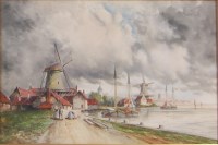 Lot 1481 - Louis van Staaten (Dutch 1859-1924) - On the...