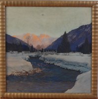 Lot 1505 - Early 20th century Canadian school - A winter...