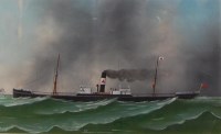 Lot 1514 - 20th century school - The SS Taunton, gouache,...
