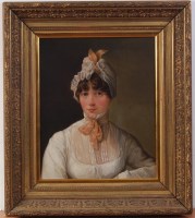 Lot 1516 - 19th century English school - Bust portrait of...