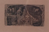 Lot 1517 - Edward Calvert (1799-1883) - Chamber idyll...