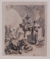 Lot 1520 - Nicolaes Bercham (1620-1683) - The shepherd...