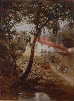 Lot 1522 - E H Holder (19th century) - Children playing...