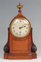 Lot 1547 - A 19th century mahogany mantel clock by...