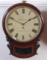Lot 1564 - An early Victorian rosewood droptrunk wall...