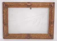 Lot 1595 - An 18th century giltwood and gesso picture...