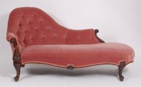 Lot 1602 - A Victorian mahogany framed humpback...