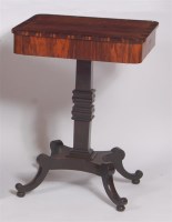 Lot 1612 - A Regency rosewood and coromandel crossbanded...