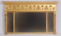 Lot 1620 - A late 19th century giltwood and gesso chimney...
